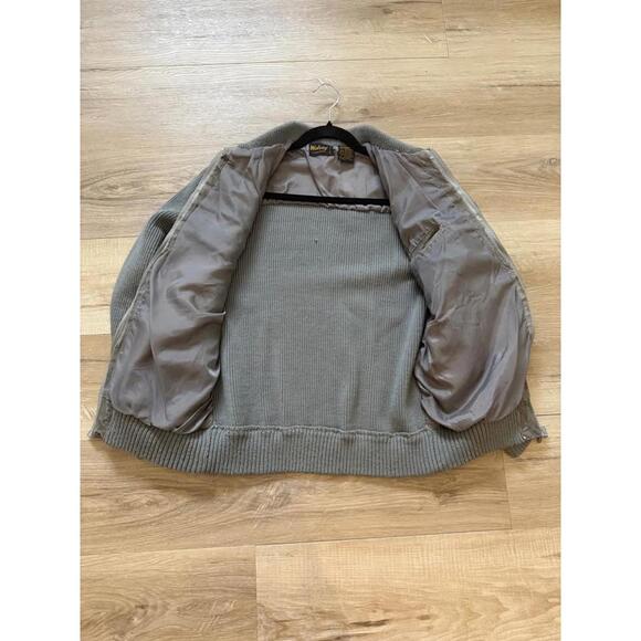 Wolsey International‎ Vintage Suede and Wool Sweater Zip Up Men's L - Picture 6 of 6